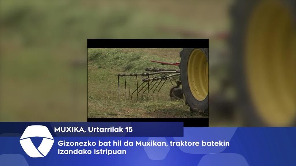 Gizonezko bat hil da Muxikan