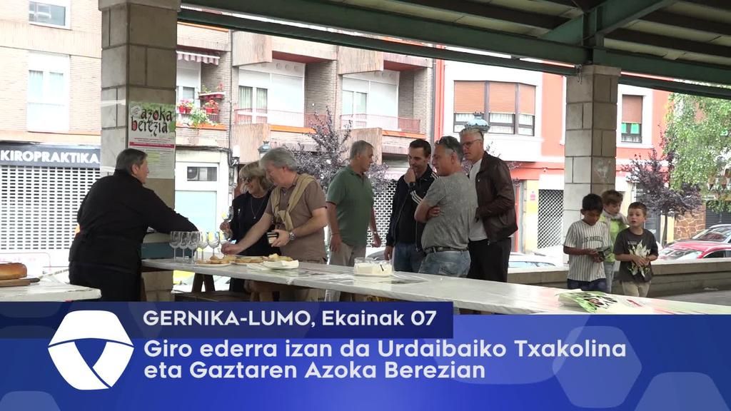 Giro ederra izan da Urdaibaiko Txakolina eta Gaztaren Azoka Berezian