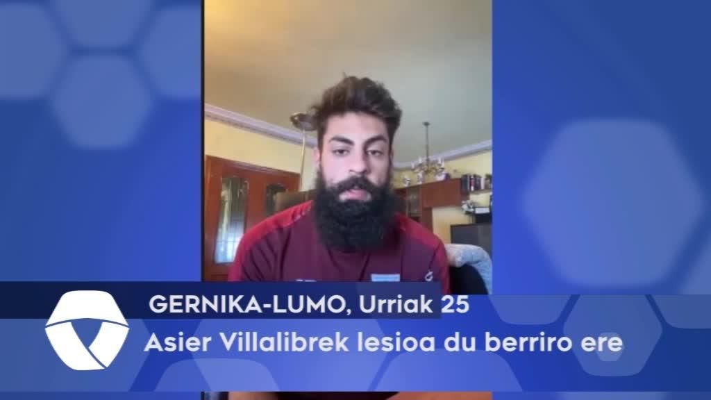 Asier Villalibre lesioa du berriro ere