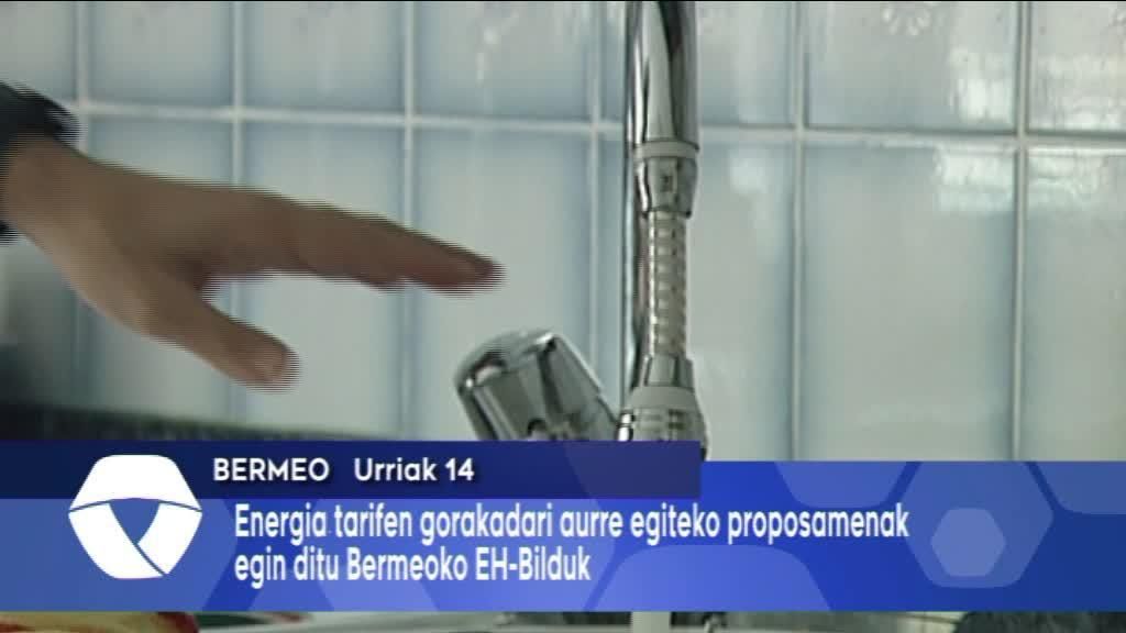 Bermeoko EH Bilduk energia tarifen gorakadari aurre egiteko proposamenak egin ditu