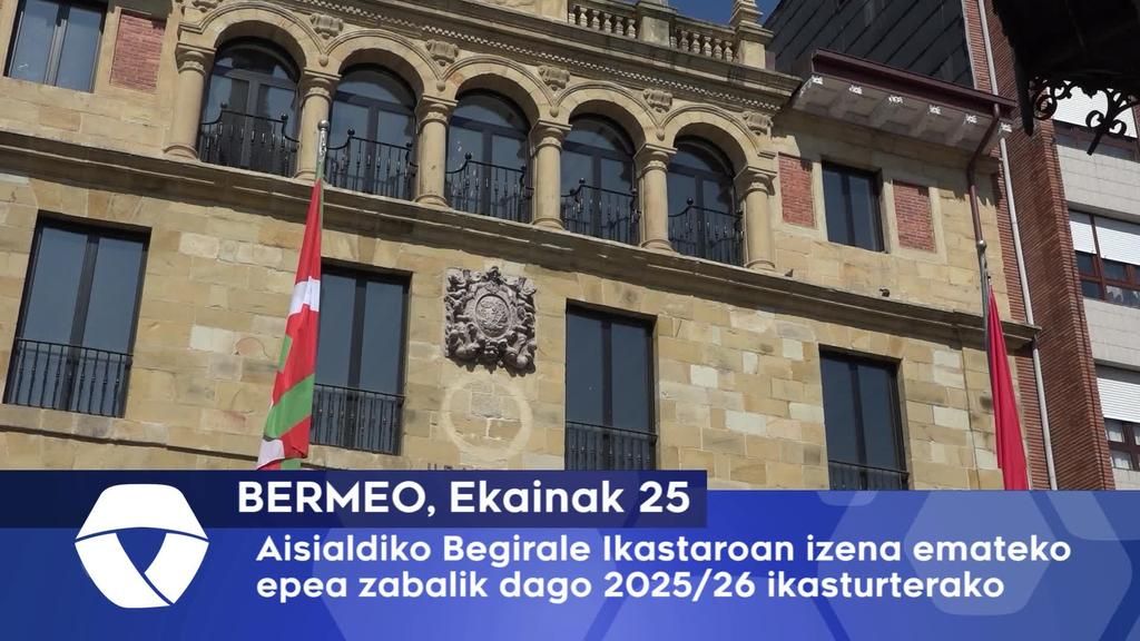 Aisialdiko Begirale Ikastaroan izena emateko epea zabalik dago 2025-26 ikasturterako
