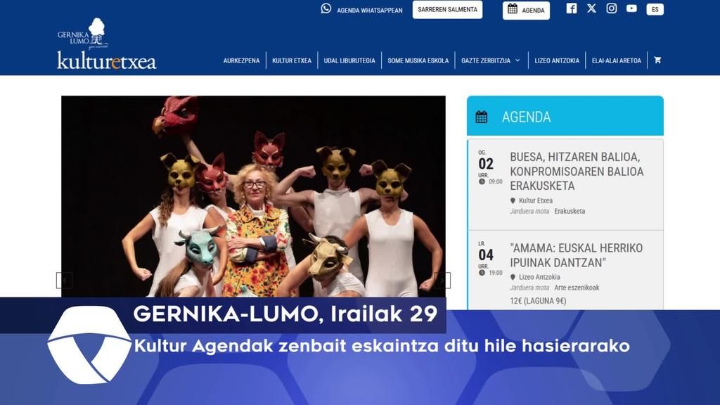 Kultur Agendak zenbait eskaintza ditu hile hasierarako