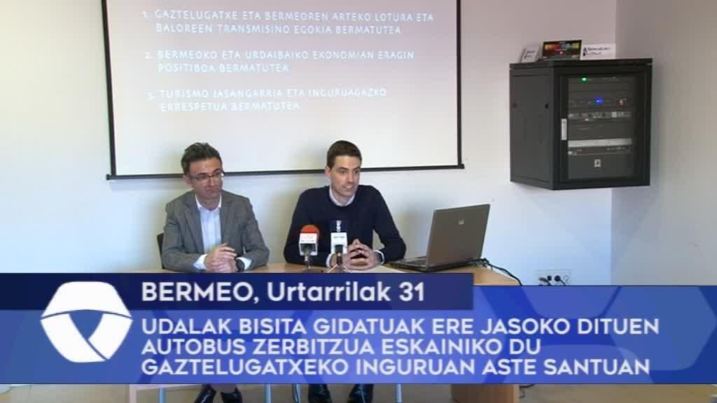 Bermeoko Udalak bisita gidatuak ere jasoko dituen autobus zerbitzua eskainiko du Gaztelugatxeko inguruan Aste Santuan