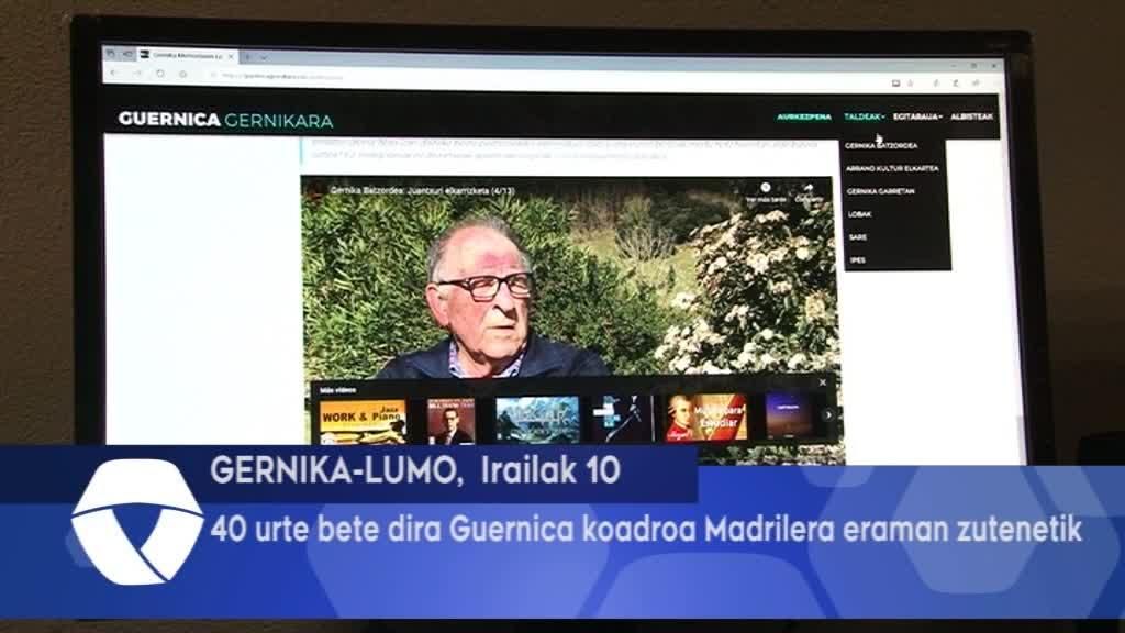 40 urte bete dira Guernica koadroa Madrilera eraman zutenetik