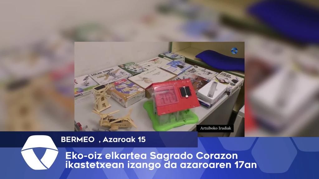 Eko Oiz elkartea Sagrado Corazon ikastetxean izango da