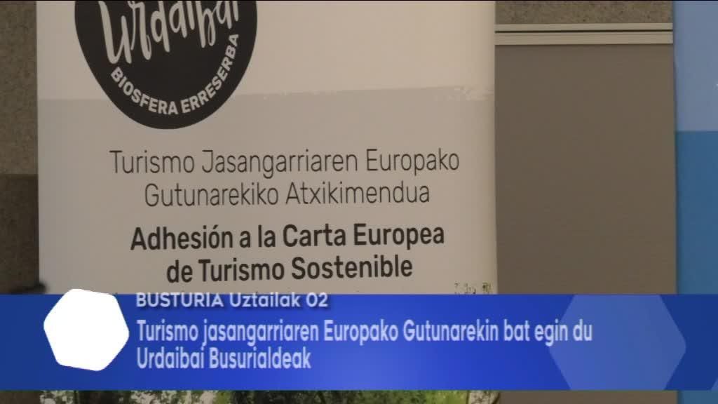 Turismo Jasangarriaren Europako Gutunaren ziurtagiria jaso du Busturialdeak