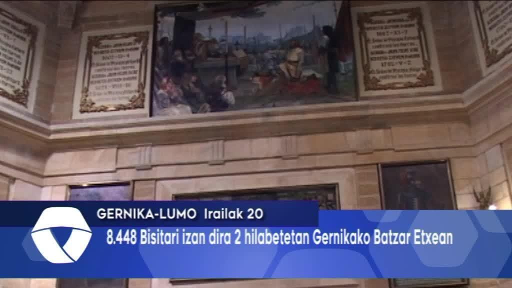 8448 bisitari izan dira 2 hilabetetan Batzar Etxean