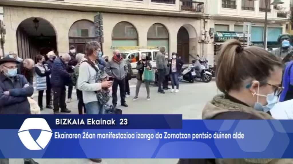Ekainaren 27an manifestazioa deitu du Pentsiodunen Mugimenduak Zornotzan pentsio duinen alde