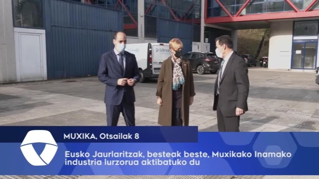 Eusko Jaurlaritzak besteak beste, Muxikako Inamako industria lurzorua aktibatuko du
