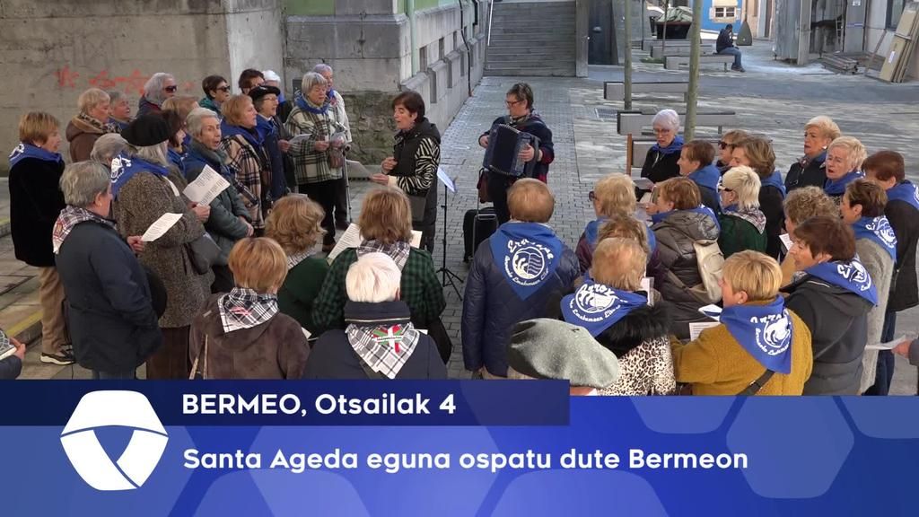 Santa Ageda eguna ospatu dute Bermeon