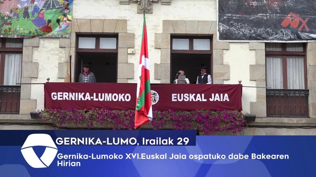 Gernika-Lumoko XVI.Euskal Jaia ospatuko dabe Bakearen Hirian