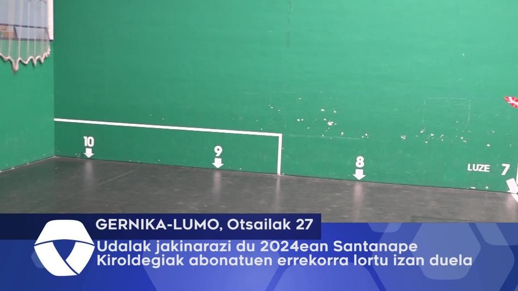Udalak jakinarazi du 2024ean Santanape Kirolegiak abonatuen errekorra lortu izan duela
