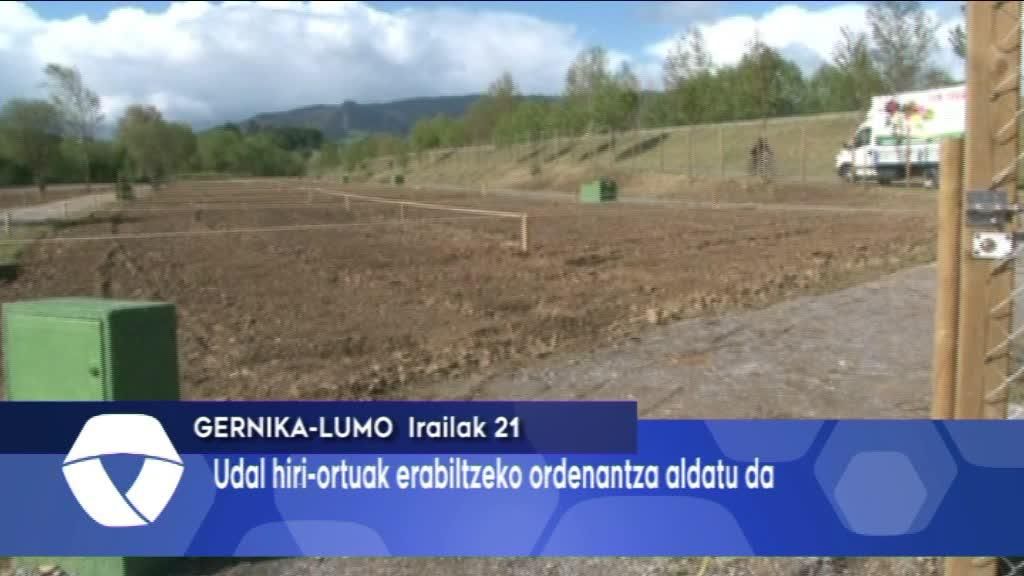 Udalak hiri-ortuak erabiltzeko udal-ordenantza aldatu du