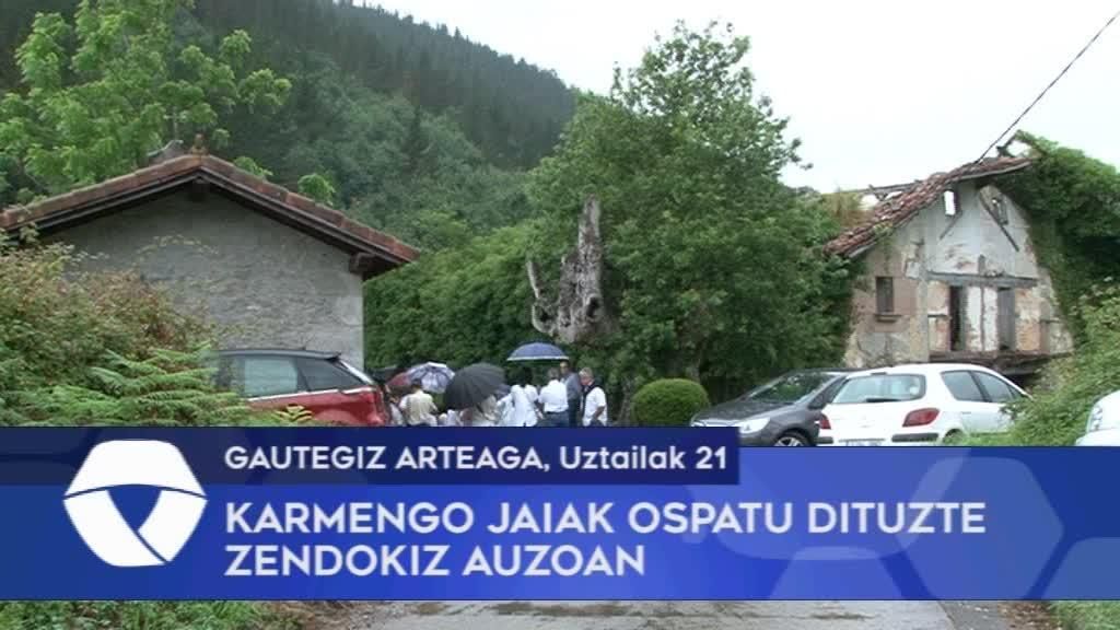 Karmengo jaiak ospatu dituzte Gautegiz Arteagako Zendokiz auzoan