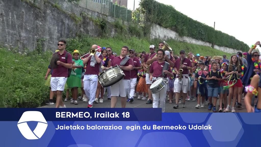 Jaietako balorazioa egin du Bermeoko Udalak