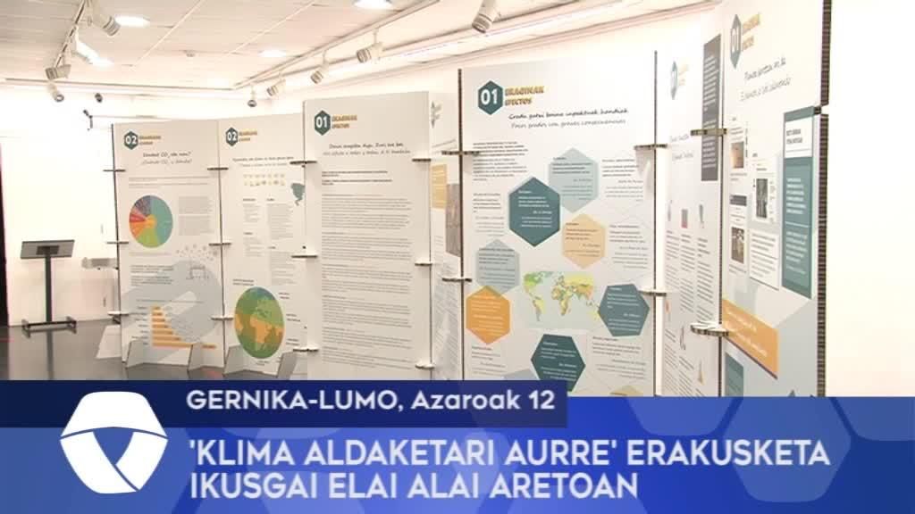 ‘Klima Aldaketari Aurre’ erakusketa ikusgai Elai Alai aretoan