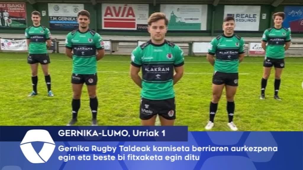Gernika Rugby Taldeak kamiseta aurkeztu eta bi fitxaketa egin ditu
