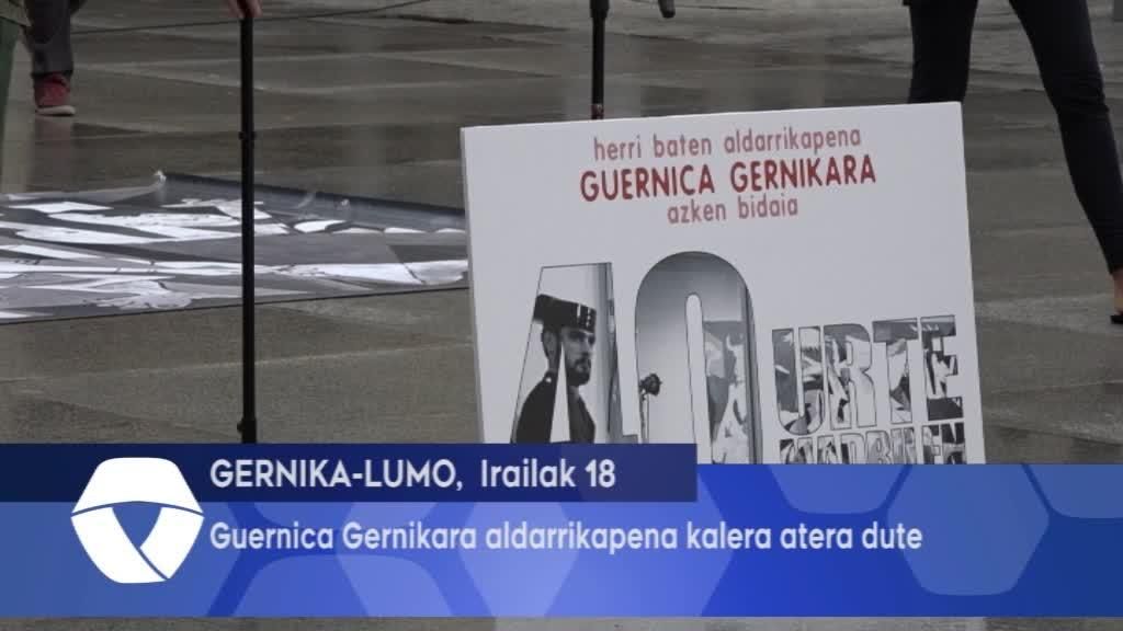 Guernica Gernikara aldarrikapena kalera atera dute