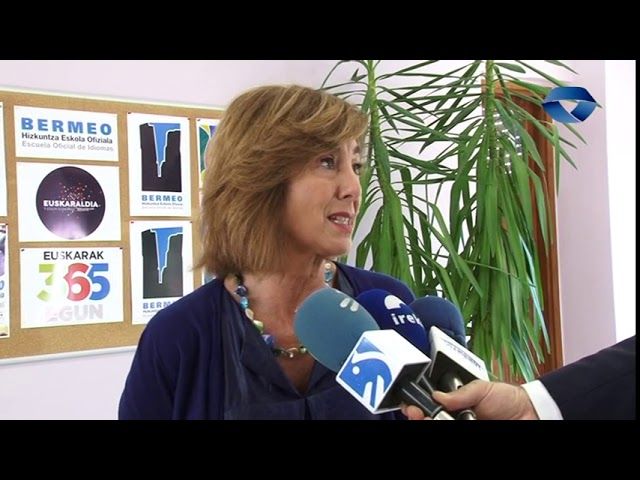 Cristina Uriarte Hezkuntza sailburua izan da Bermeon