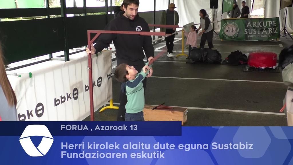 Herri kirolek eguna alaitu dute Foruan Sustabizen eskutik