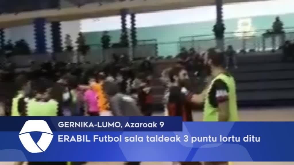 ERABIL Gernika-Lumoko Futbol Sala taleak hiru puntu lortu ditu