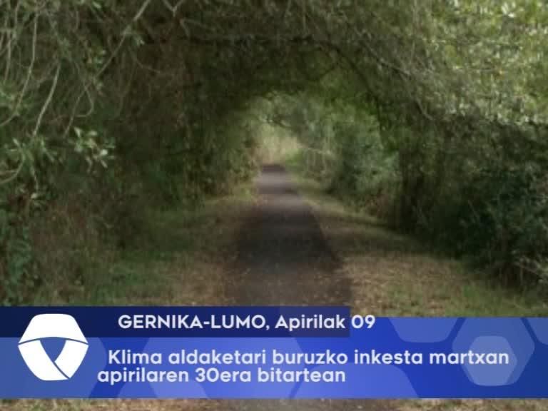 Gernika-Lumoko Udalak klima aldaketarekiko herritarren iritzia jaso nahi du