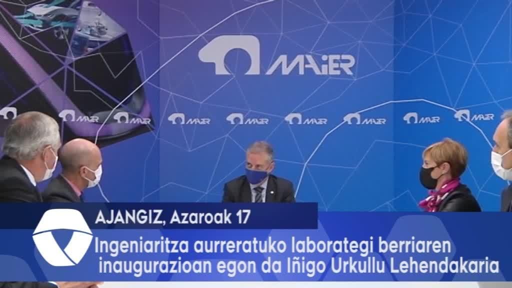 Ingeniaritza aurreratuko laborategi berriaren inaugurazioan egon da Iñigo Urkullu lehendakaria