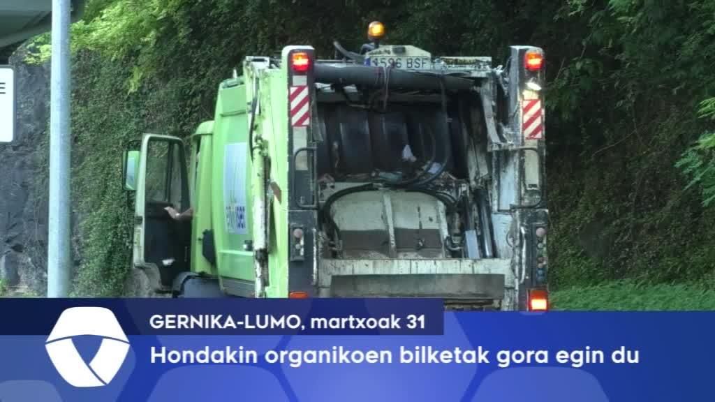 Hondakin organikoen bilketak gora egin du