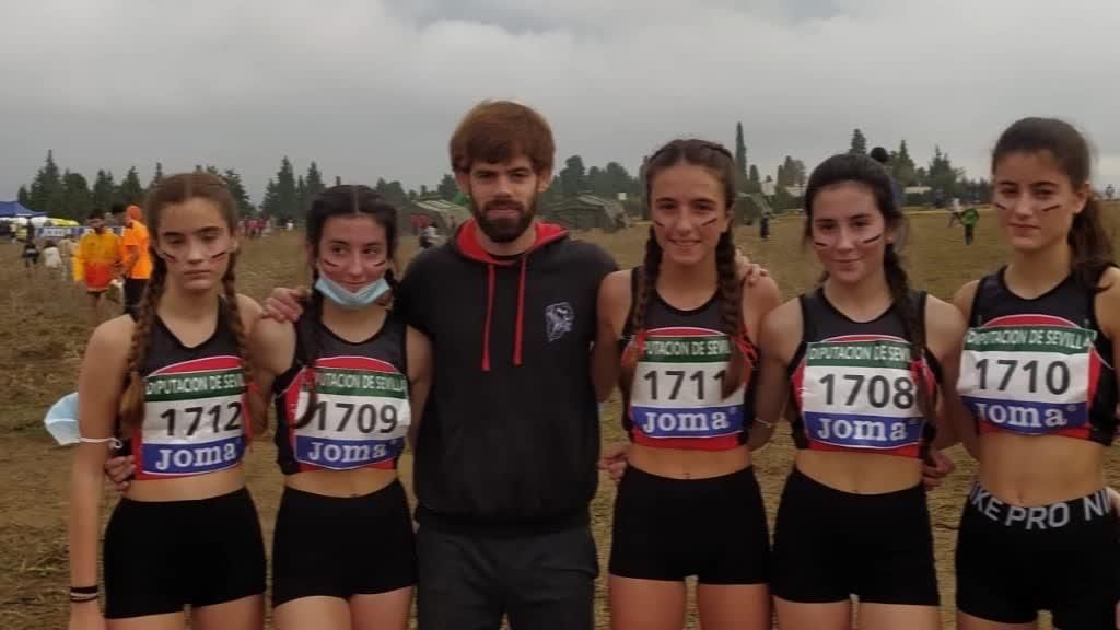 Gernika Atletismo Taldeko 18 urtez azpiko nesken taldea aho zapore onarekin itzuli da Sevillatik