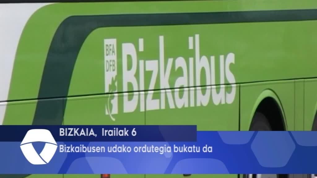 Bizkaibusen Udako ordutegia bukatu da