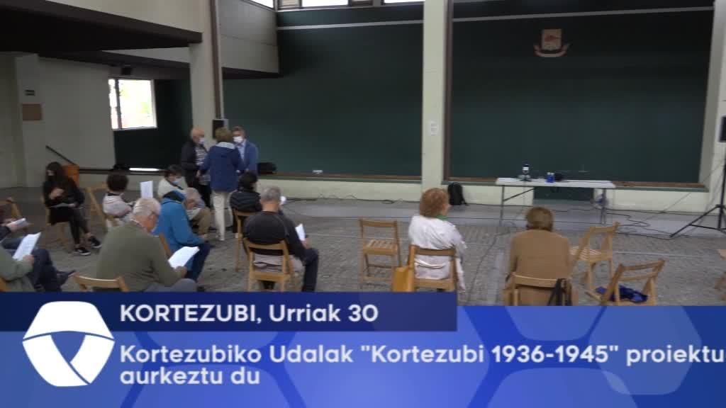 Kortezubiko Udalak “Kortezubi 1936-1945” proiektua aurkeztu du