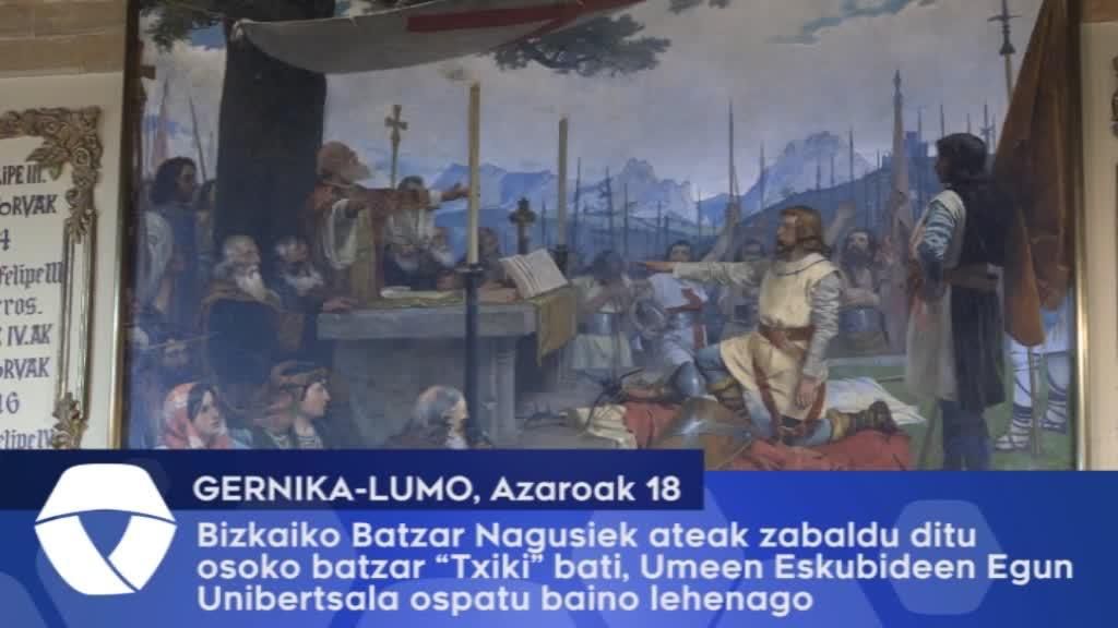 Batzar Nagusien ateak zabaldu dira batzar txiki bat egiteko, Umeen Eskubideen Egun Unibertsala ospatu baino egun batzuk arinago