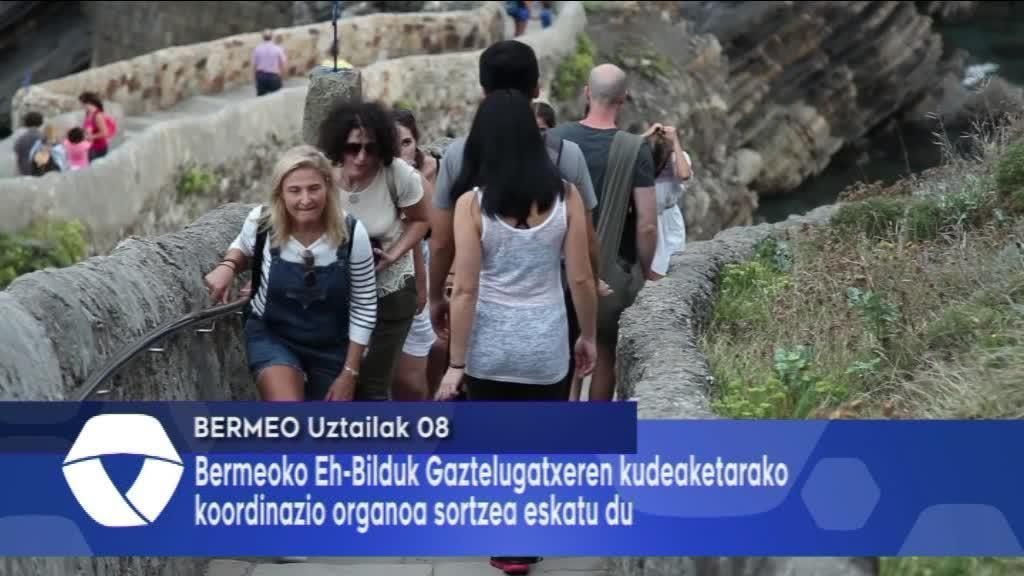 Gaztelugatxeren kudeaketarako koordinazio organoa eskatu du Bermeoko Eh-Bilduk