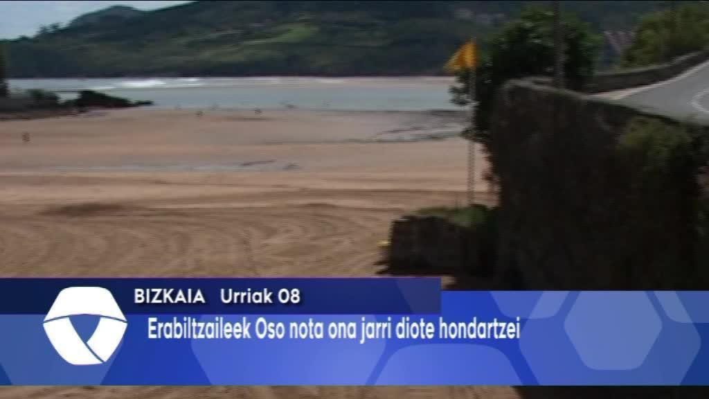 Bizkaia Erabiltzaileek nota oso ona eman diote hondartzei