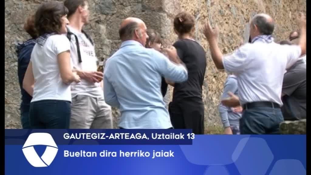 Bueltan datoz Gautegiz-Arteagako jaiak