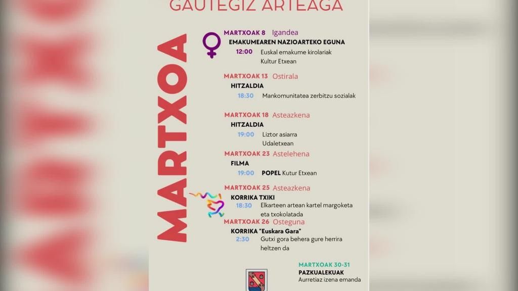 Gautegiz Arteagako Udalak ekintza ezbardinak jorratuko dauz martxo honetan