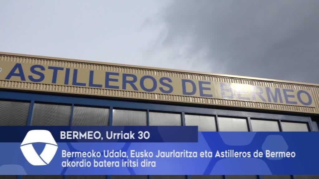 Bermeoko Udala, Eusko Jaurlaritza eta Astilleros de Bermeo akordu batera iritsi dira