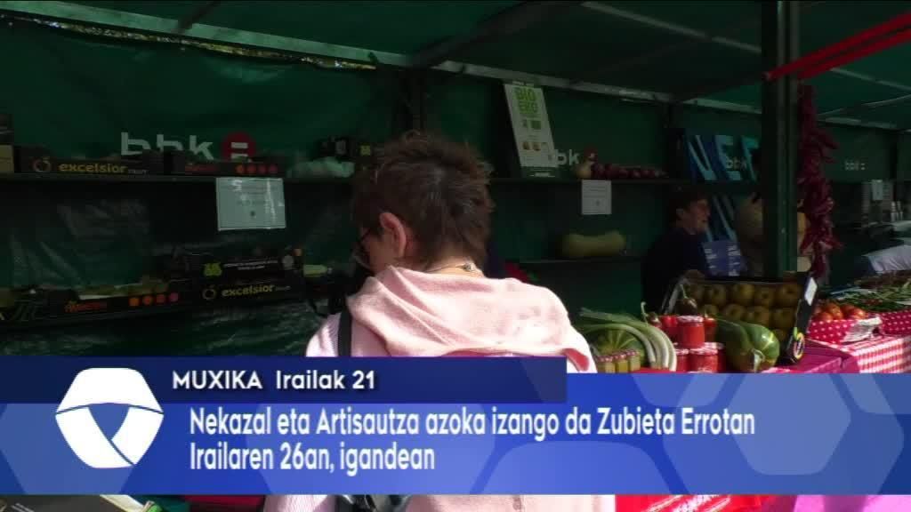 Nekazal eta artisautza azoka ospatuko irailaren 26an Zubieta Errotan