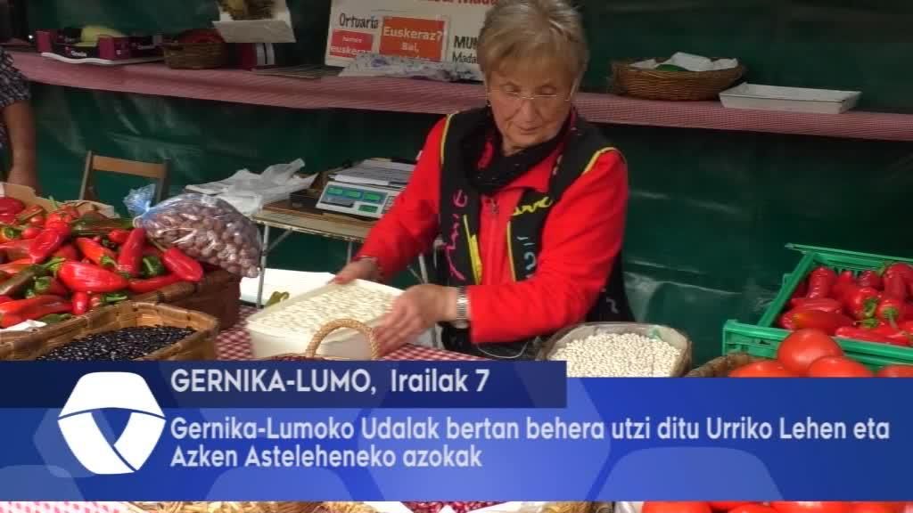 Gernika Lumoko Udalak bertan behera utzi ditu Urriko Lehen eta Azken Astelehenak
