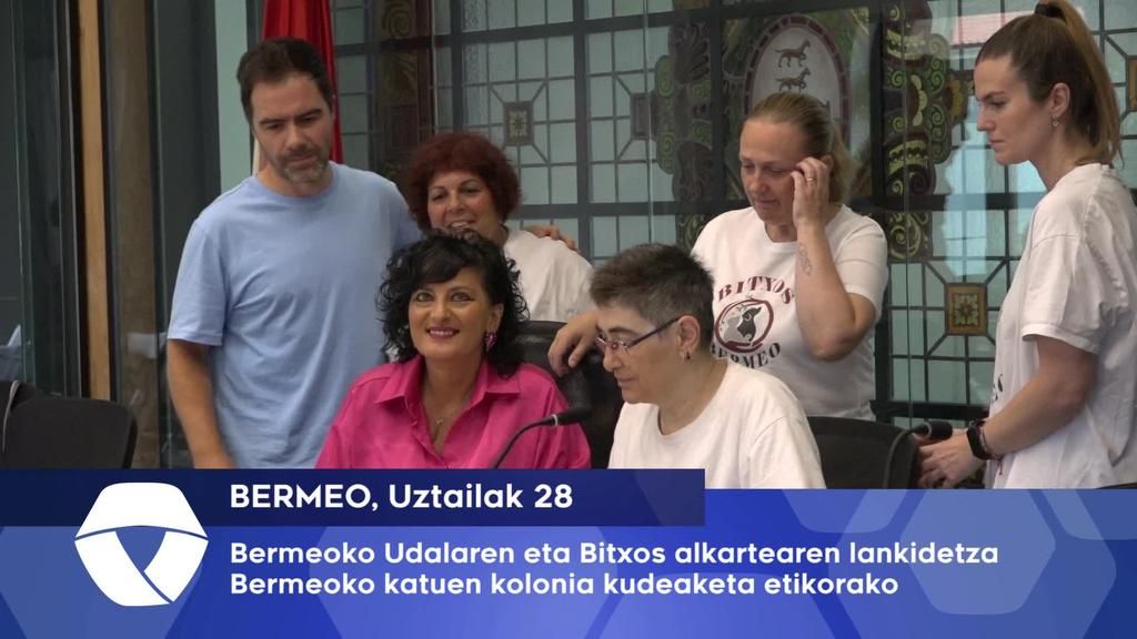 Bermeoko Udalak eta Bitxos alkarteak lankidetza hitzarmena sinatu dabe