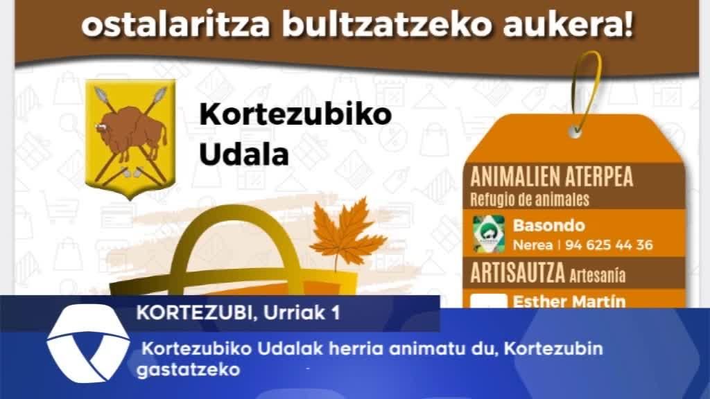 Kortezubiko Udalak herria animatu du, Kortezubin gastatzeko