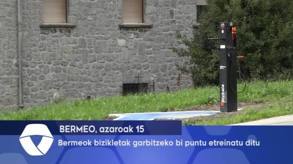 Bermeok bizikletak garbitzeko bi puntu estreinatu ditu