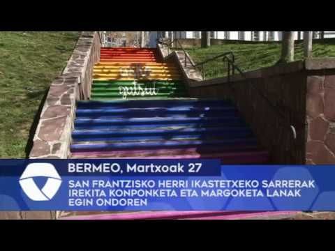 Bermeoko San Frantzisko Herri Ikastetxeko sarrerak irekita konponketa eta margoketa lanen ondoren