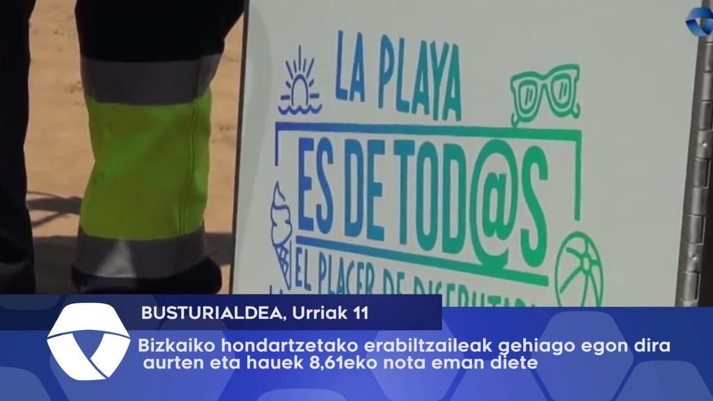 Bizkaia hondartzetako erabiltzaileak gehiago egon dira aurten eta hauek 8,61eko nota eman diete hondartzei