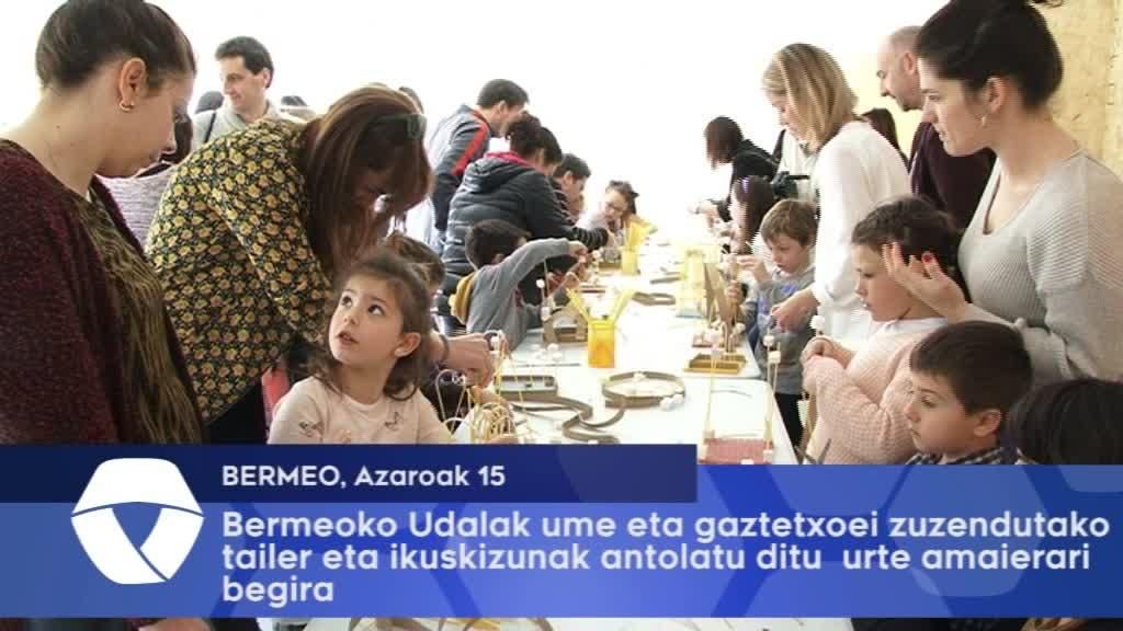 Bermeoko Udalak ume eta gaztetxoei zuzendutako tailer eta ikuskizunak antolatu ditu urte amaierari begira