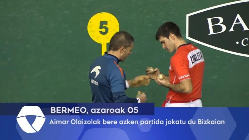 Aimar Olaizola bere azken partida jokatu du Bizkaian