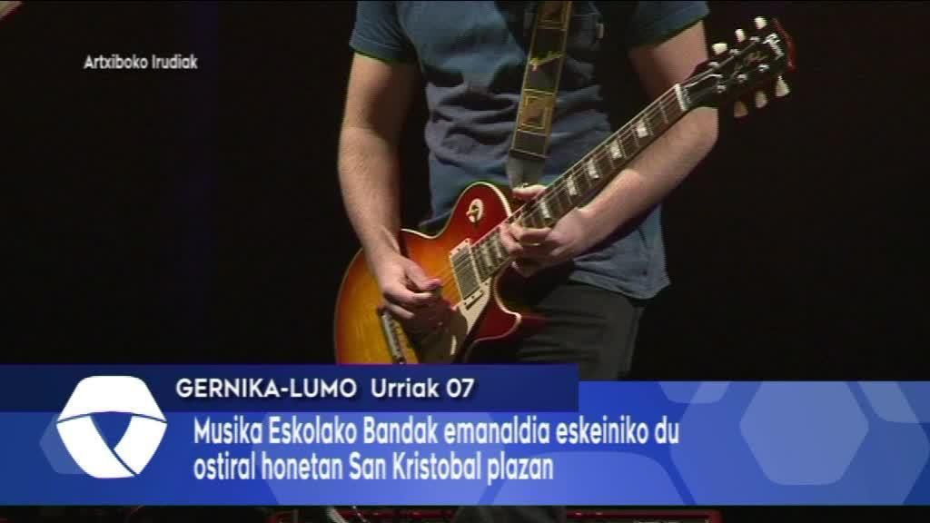 Musika Eskolako Bandak emanaldia eskeiniko du ostiral honetan