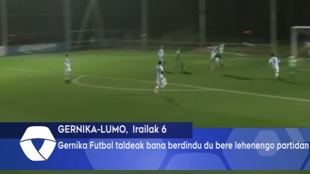 Gernika Futbol taldeak bana berdindu du bere lehenengo partidan