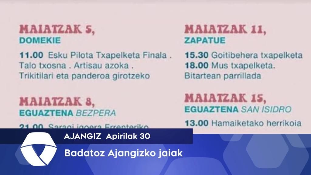 Badatoz Ajangizko jaiak