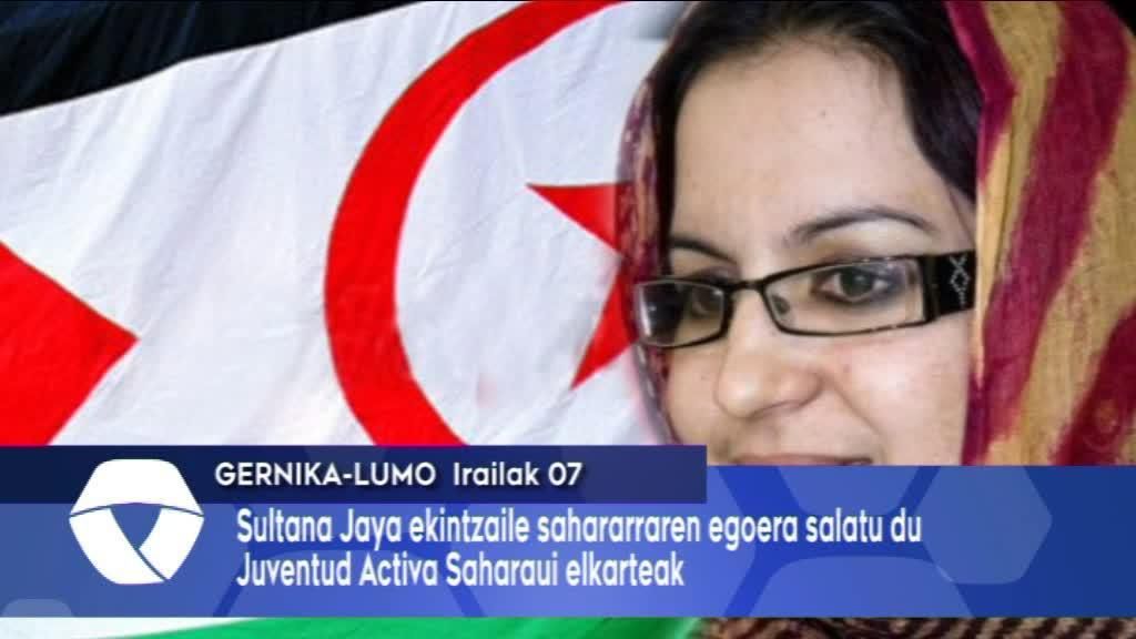 Sultana Jaya ekintzailearen egoera larria salatu du Juventud Activa Saharaui elkarteak